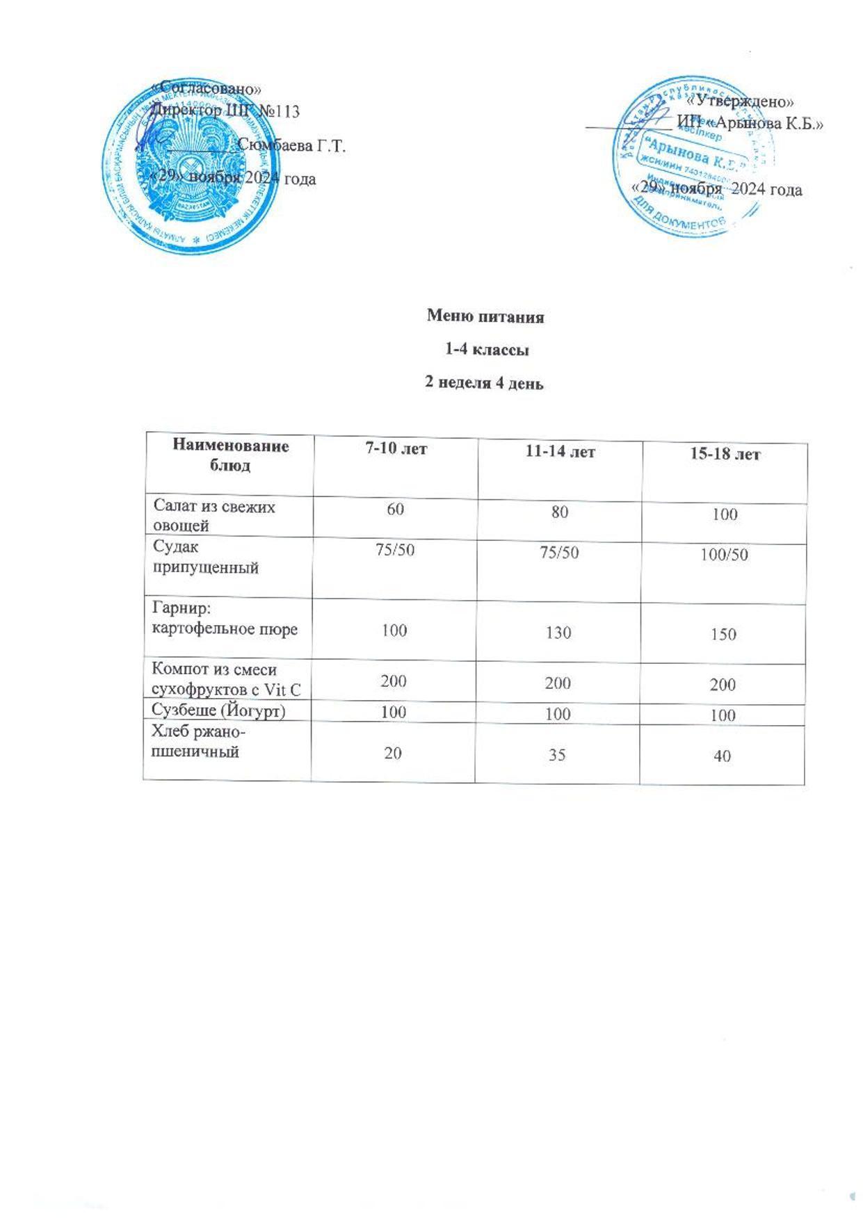 2 апта 4 күн/2-я неделя 4-й день
